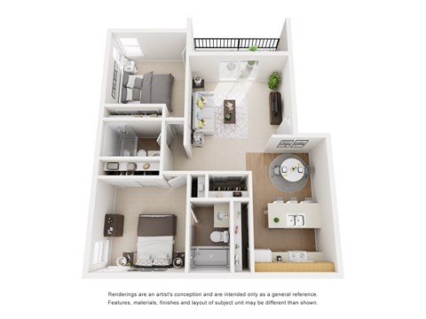 E Floor Plan at Ascent on Spence, Arizona, 85281